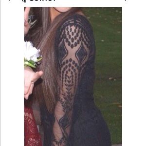 urban outfitters lace dress with slip